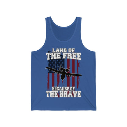 Because of the Brave - A-10 - Men's Tank - Danger Close Apparel