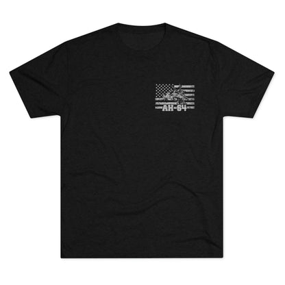 AH-64 - Because of the Brave - Men's Tri-blend Tee - Danger Close Apparel