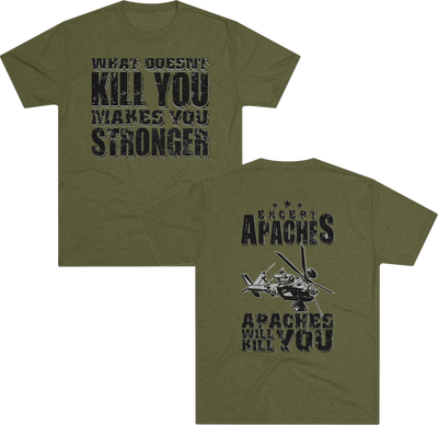 AH-64 Apaches Will Kill You - Men's Tri-Blend - Danger Close Apparel