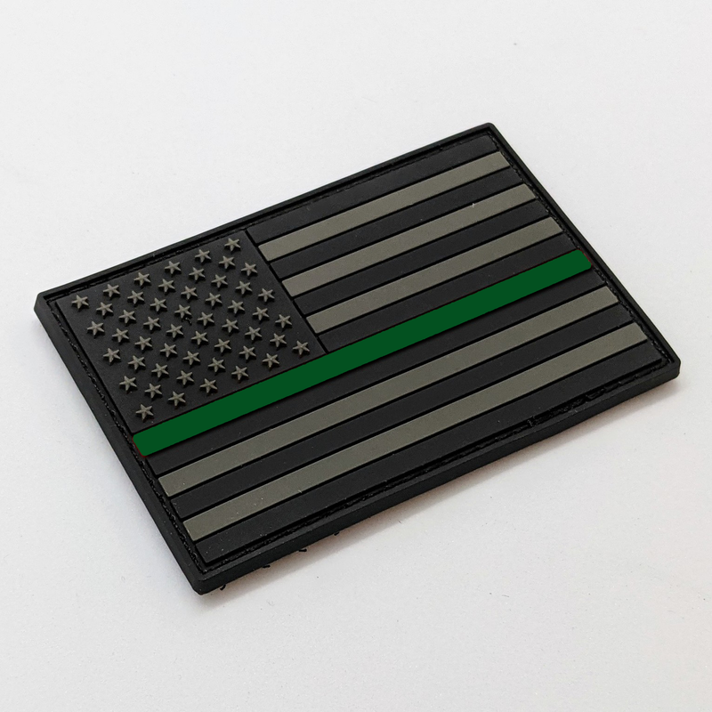 Thin Green Line Flag Patch - Danger Close Apparel